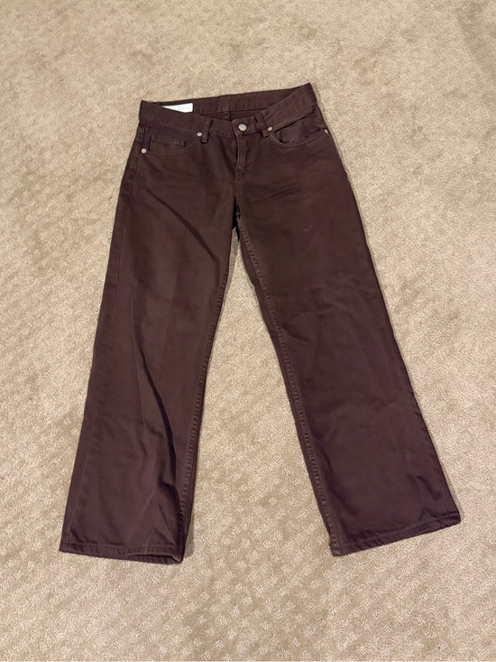Zara Denim - Zara 90s Straight-Leg Dark Brown Jeans